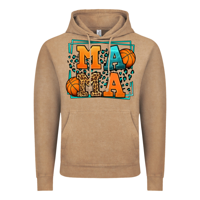 Leopard Basketball Mama Mother's Day Vintage Hoodie by LillyAllenDesigns | Teevron