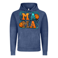 Vintage Denim leopard basketball mama Mother's Day Vintage Hoodie - LillyAllenDesigns