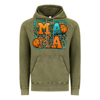 Vintage Olive leopard basketball mama Mother's Day Vintage Hoodie - LillyAllenDesigns