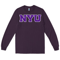 Plum new york university nyu Long Sleeve Tee - linhVisuals