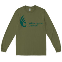 Army Green wilmington college Long Sleeve Tee - linhVisuals
