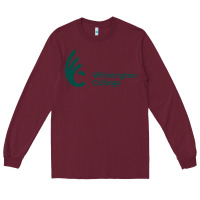 Burgundy wilmington college Long Sleeve Tee - linhVisuals