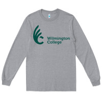 Heather Grey wilmington college Long Sleeve Tee - linhVisuals