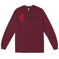 Burgundy columbus college of art and design Long Sleeve Tee - linhVisuals