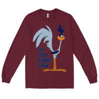 Burgundy The Road Runner Show Long Sleeve Tee - linhVisuals