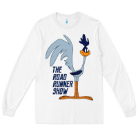 White The Road Runner Show Long Sleeve Tee - linhVisuals
