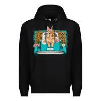 Black easter bunny truck Premium Hoodie - Artiststas