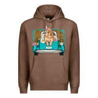Chestnut easter bunny truck Premium Hoodie - Artiststas