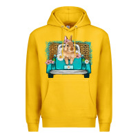 Lemon easter bunny truck Premium Hoodie - Artiststas