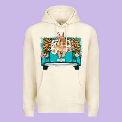 Easter Bunny Truck Premium Hoodie Designed By Artiststas