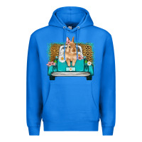 True Royal easter bunny truck Premium Hoodie - Artiststas