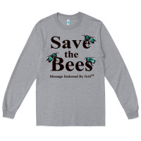 Heather Grey save the bees   tyler the creator Long Sleeve Tee - linhVisuals