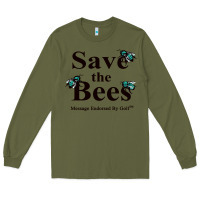 Army Green save the bees   tyler the creator Long Sleeve Tee - linhVisuals