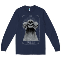 Navy hunt showdown anniversary three of skulls black t shirt Long Sleeve Tee - linhVisuals