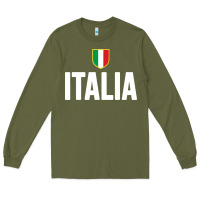 Army Green italia soccer jersey Long Sleeve Tee - linhVisuals