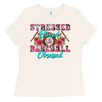 Bone stressed blessed & baseball obsessed Ladies Tee - BundleAndBundleShop