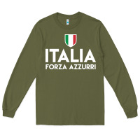 Army Green italia soccer jersey Long Sleeve Tee - linhVisuals
