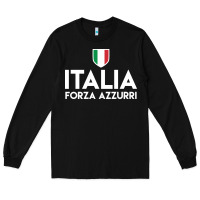 Black italia soccer jersey Long Sleeve Tee - linhVisuals
