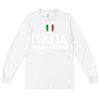 White italia soccer jersey Long Sleeve Tee - linhVisuals