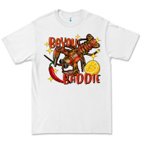 White Crawfish bayou baddie Premium Tee - FaDigitalArtStudio