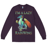 Plum Chill Rainwing Dragon Retro Fan Tee Wings of Fire Long Sleeve Tee - linhVisuals
