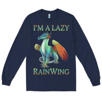 Navy Chill Rainwing Dragon Retro Fan Tee Wings of Fire Long Sleeve Tee - linhVisuals