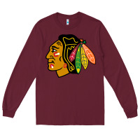Burgundy the  blackhawks Long Sleeve Tee - linhVisuals
