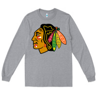 Heather Grey the  blackhawks Long Sleeve Tee - linhVisuals