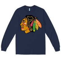 Navy the  blackhawks Long Sleeve Tee - linhVisuals