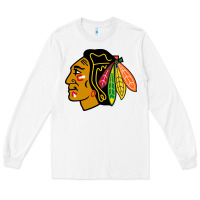 White the  blackhawks Long Sleeve Tee - linhVisuals