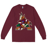 Burgundy the  coyotes Long Sleeve Tee - linhVisuals