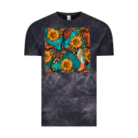 Cloud Black western cowboy boot seamless pattern Vintage Tee - BundleAndBundleShop