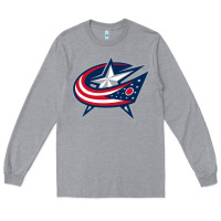 Heather Grey the  blue jackets Long Sleeve Tee - linhVisuals