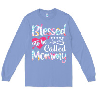 Colony Blue blessed to be called mommy t  shirt blessed to be called mommy lovely Long Sleeve Tee - linhVisuals