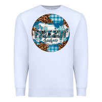 White It's Freezin' Season Premium Sweatshirt - RanaPortraitStore