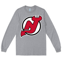 Heather Grey the NJ devils Long Sleeve Tee - linhVisuals