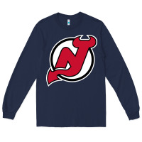 Navy the NJ devils Long Sleeve Tee - linhVisuals