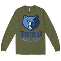 Army Green memphis Long Sleeve Tee - linhVisuals