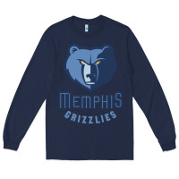 Navy memphis Long Sleeve Tee - linhVisuals