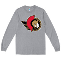 Heather Grey the senators Long Sleeve Tee - linhVisuals