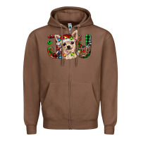 Chestnut Christmas chihuahua joy Zipper Hoodie - RanaPortraitStore