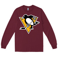 Burgundy the  penguins Long Sleeve Tee - linhVisuals