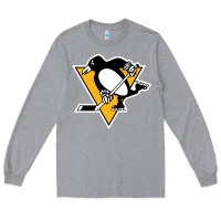 Heather Grey the  penguins Long Sleeve Tee - linhVisuals