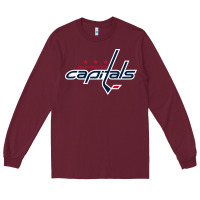 Burgundy the  capitals Long Sleeve Tee - linhVisuals