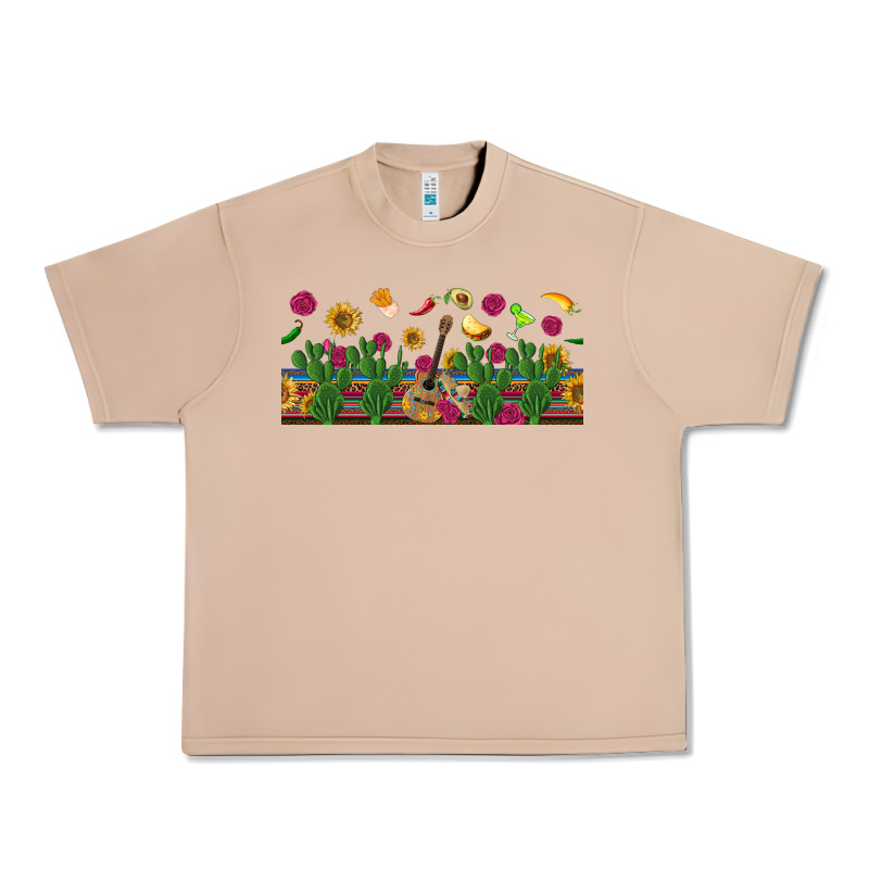 Mexican Sombrero Guitar Rose Cactus Libbey  Cup Urban Heavy Tee by BundleAndBundleShop | Teevron