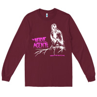 Burgundy the nerve agents Long Sleeve Tee - linhVisuals