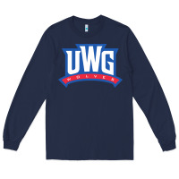 Navy uwg wolves Long Sleeve Tee - linhVisuals