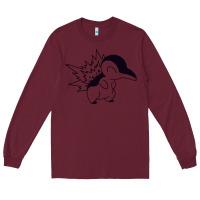 Burgundy cyndaquil Long Sleeve Tee - linhVisuals