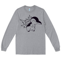 Heather Grey cyndaquil Long Sleeve Tee - linhVisuals