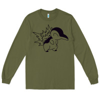 Army Green cyndaquil Long Sleeve Tee - linhVisuals
